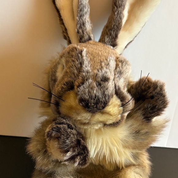 Folkmanis Brown Rabbit Hand Puppet Very Soft - Picture 3 of 11